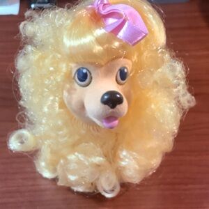 1989 Hasbro Sweetie Pups Poodle with Pink Bow